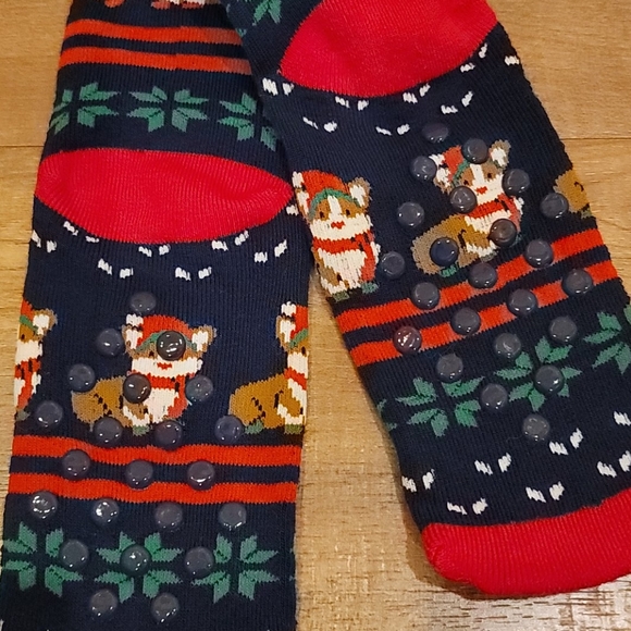 Corgi Fair Isle Holiday Socks - Picture 3 of 5